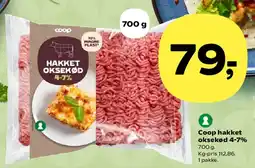 Kvickly Coop hakket oksekød 4-7% tilbud