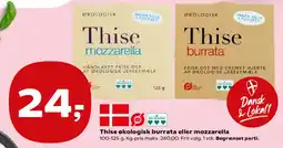 Kvickly Thise mozzarella og burrata tilbud