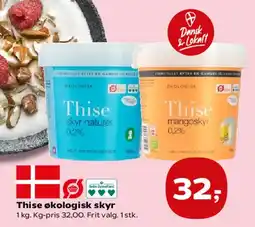 Kvickly Thise økologisk skyr tilbud