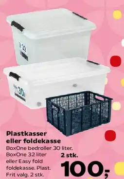 Kvickly Plastkasser eller foldekasse tilbud