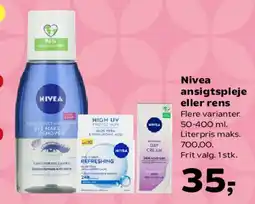 Kvickly Nivea ansigtspleje eller rens / Dove produkter tilbud