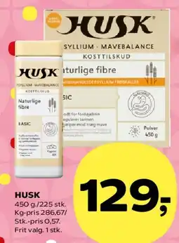 Kvickly HUSK psyllium / mavebalance tilbud