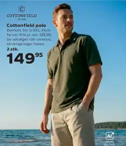 Kvickly Cottonfield polo tilbud