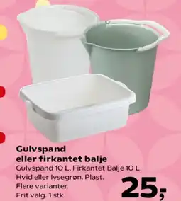 Kvickly Gulvspand eller firkantet balje tilbud