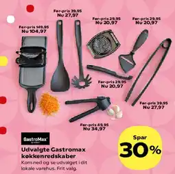 Kvickly Udvalgte Gastromax køkkenredskaber tilbud