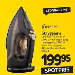 Din Isenkræmmer Strygejern (ledningsfrit) tilbud
