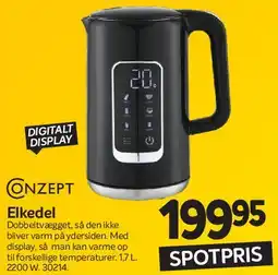 Din Isenkræmmer Elkedel (digital display) tilbud