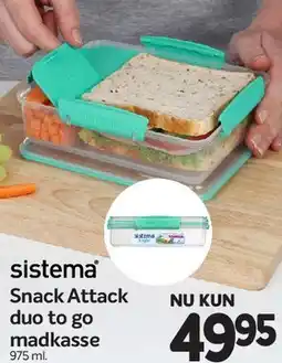 Din Isenkræmmer Snack Attack duo to go tilbud