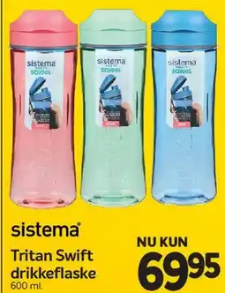 Din Isenkræmmer Tritan Swift drikkeflaske 600 ml tilbud