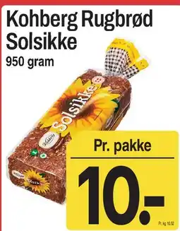 ABC Lavpris Kohberg Rugbrød Solsikke tilbud