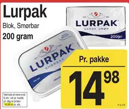 ABC Lavpris Lurpak tilbud