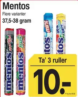 ABC Lavpris Mentos tilbud
