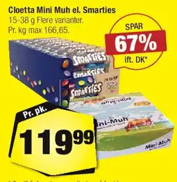 Calle Cloetta Mini (Muh / Smarties) tilbud