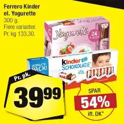 Calle Ferrero Kinder / Yogurette tilbud