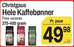 ABC Lavpris Christgaus Hele Kaffebønner tilbud