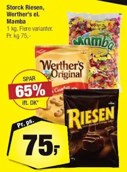 Calle Storck Riesen / Werther's / Mamba tilbud
