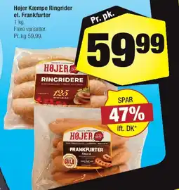 Calle Højer Kæmpe Ringrider / Frankfurter tilbud