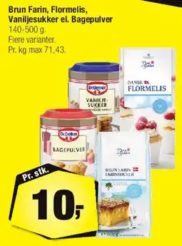 Calle Brun Farin / Flormelis / Vaniljesukker / Bagepulver tilbud