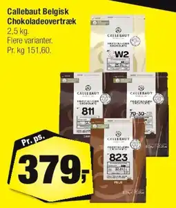 Calle Callebaut Belgisk Chokoladeovertæk tilbud