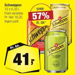 Calle Schweppes 12 x 0,33 l tilbud