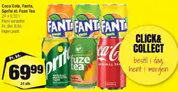 Calle Coca‑Cola / Fanta / Sprite / Fuze Tea (top banner) tilbud