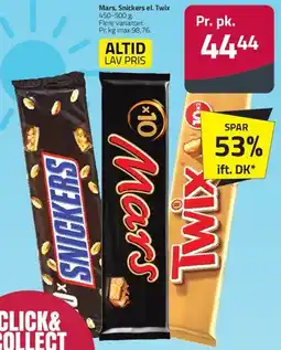 Fleggaard Mars / Snickers / Twix tilbud