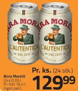 Fleggaard Birra Moretti tilbud