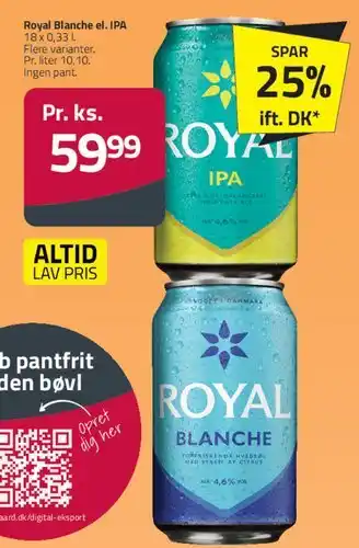 Fleggaard Royal Blanche el. IPA tilbud