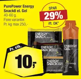 Calle PurePower Energy Snack & Gel tilbud