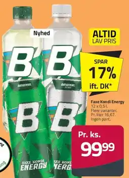 Fleggaard Faxe Kondi Energy tilbud