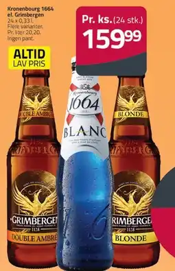 Fleggaard Kronenbourg 1664 el. Grimbergen tilbud