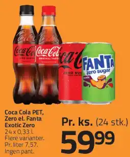 Fleggaard Coca‑Cola / Fanta PET (24 x 0,33 l) tilbud