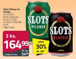 Fleggaard Slots Pilsner / Classic tilbud
