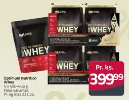 Fleggaard Optimum Nutrition Whey tilbud