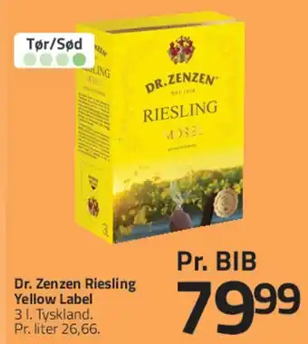 Fleggaard Dr. Zenzen Riesling Yellow Label tilbud