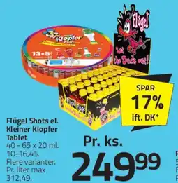 Fleggaard Flügel Shots tilbud