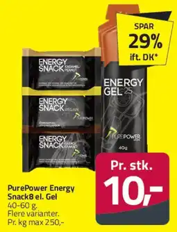 Fleggaard PurePower Energy Snack el. Gel tilbud