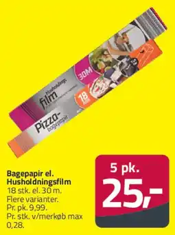 Fleggaard Husholdningsfilm / bagepapir tilbud