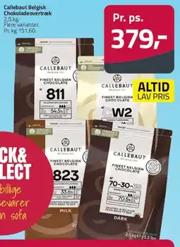 Fleggaard Callebaut Belgisk chokoladeovertræk tilbud