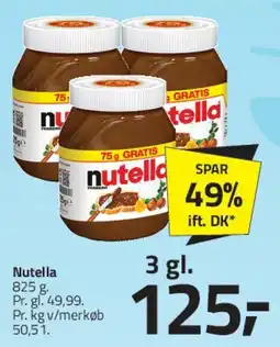 Fleggaard Nutella (glas) tilbud