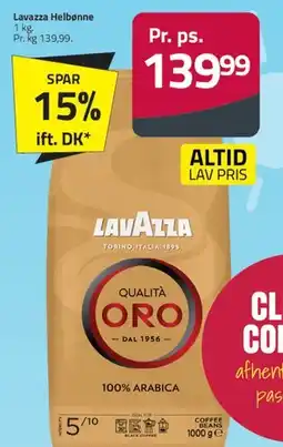 Fleggaard Lavazza Qualità Oro (helbønne) tilbud