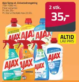 Fleggaard Ajax Spray / Universalrengøring tilbud