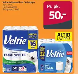Fleggaard Veltie ruller / toiletpapir tilbud