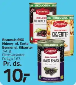 Fleggaard Beauvais ØKO Kidney / Sorte Bønner / Kikærter tilbud