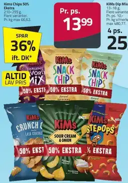 Fleggaard KiMs Snack Chips / forskellige varianter tilbud