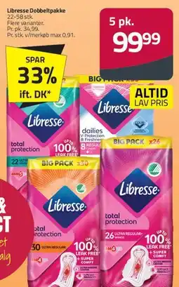Fleggaard Libresse (pakker) tilbud