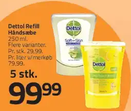 Fleggaard Dettol Refill Håndsæbe 250 ml tilbud