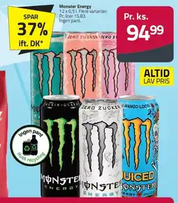 Fleggaard Monster Energy (12 x 0,5 l) tilbud