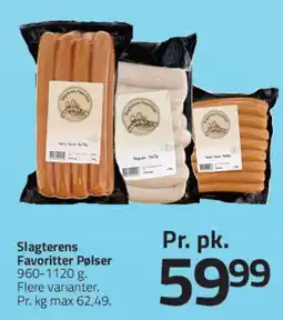 Fleggaard Slagterens Favoritter Pølser tilbud