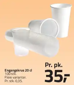 Fleggaard Engangskrus 20 cl tilbud